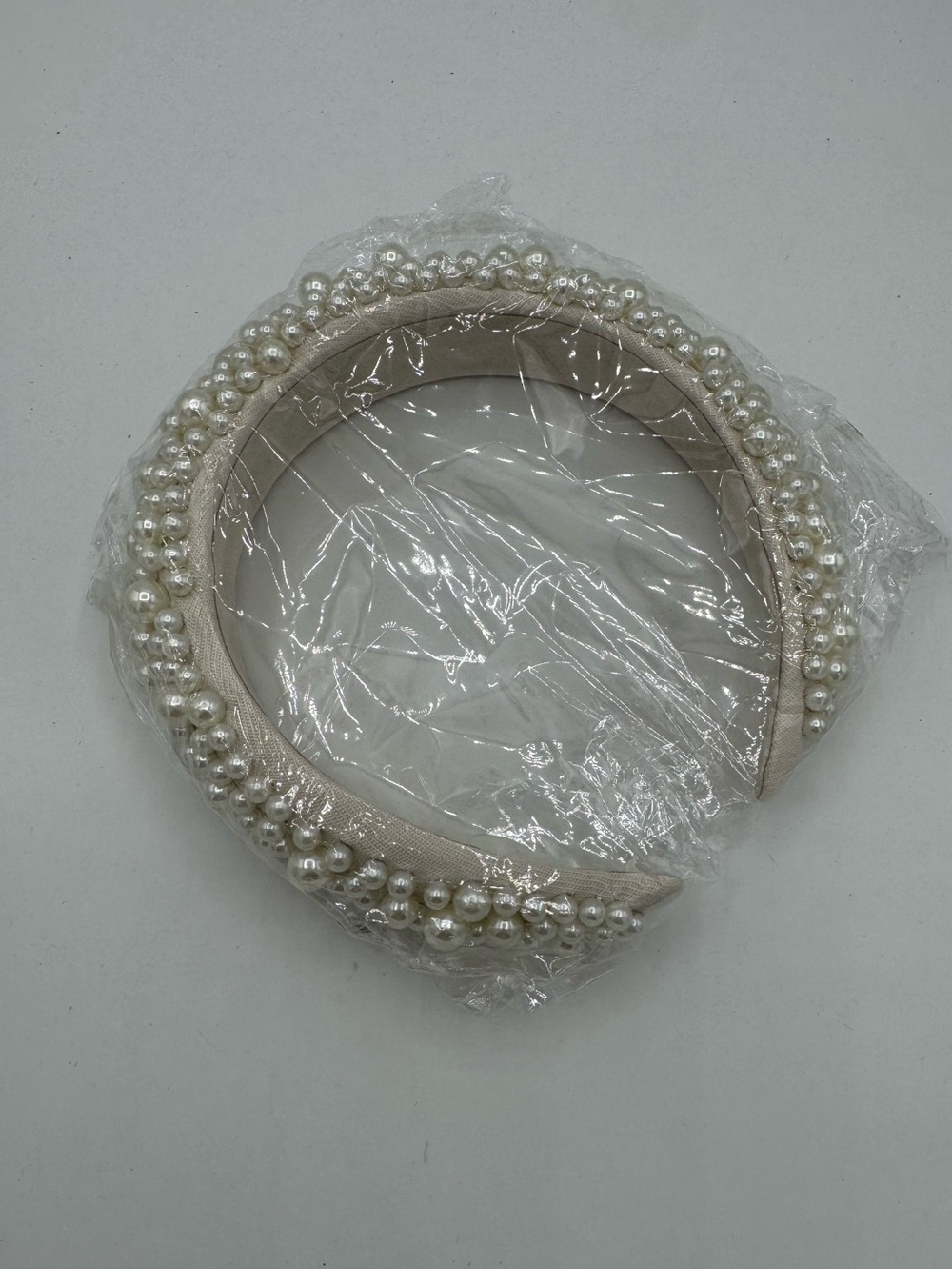 Unbranded Pearl Headband Womens One Size Ivory New Bridal Wedding Event Gala